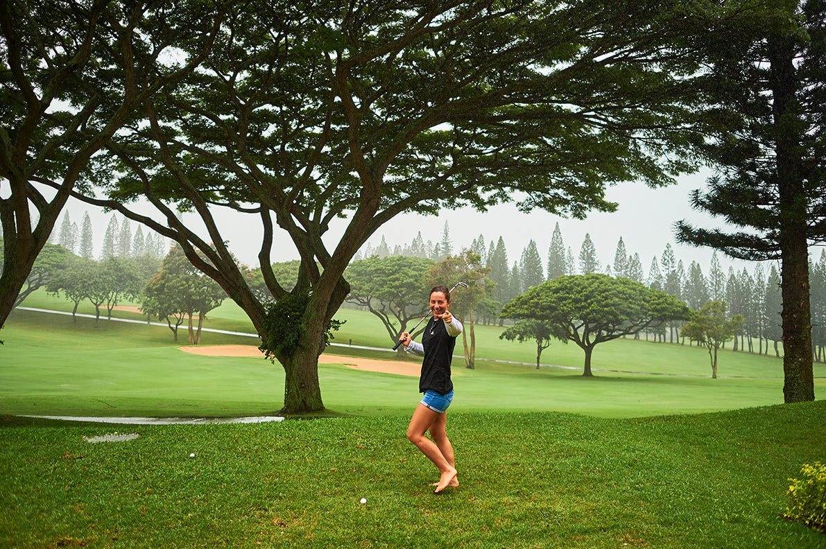 Tyler Wright playing golf