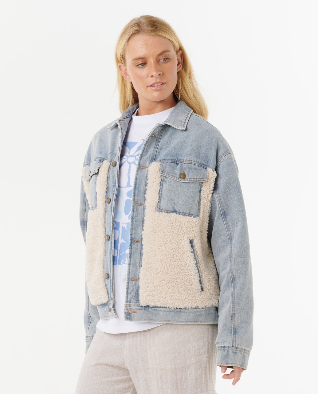 Cruisin' Sherpa Denim Jacket – Rip Curl