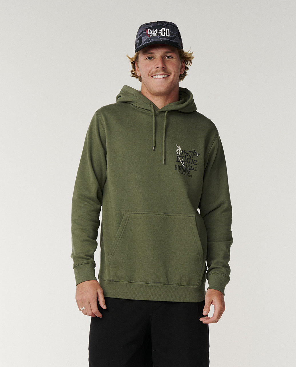 Eddie Would Go Poster Hood Fleece