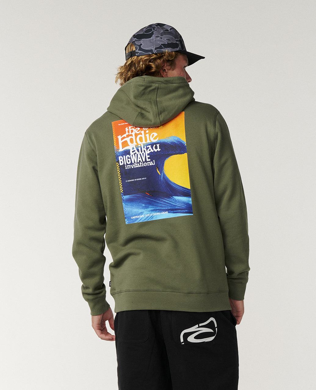 Eddie Would Go Poster Hood Fleece