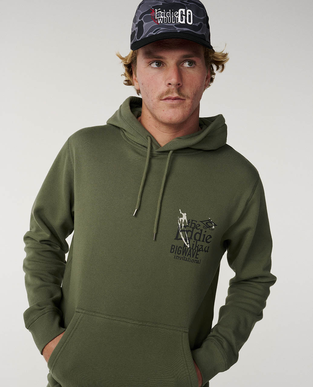 Eddie Would Go Poster Hood Fleece