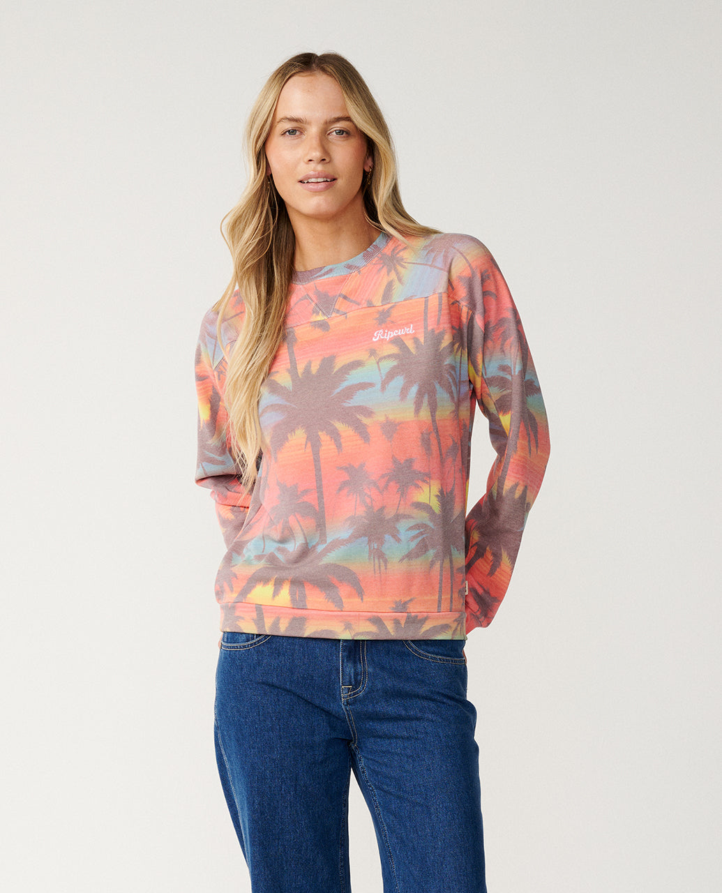 Retro Swell Crew Fleece