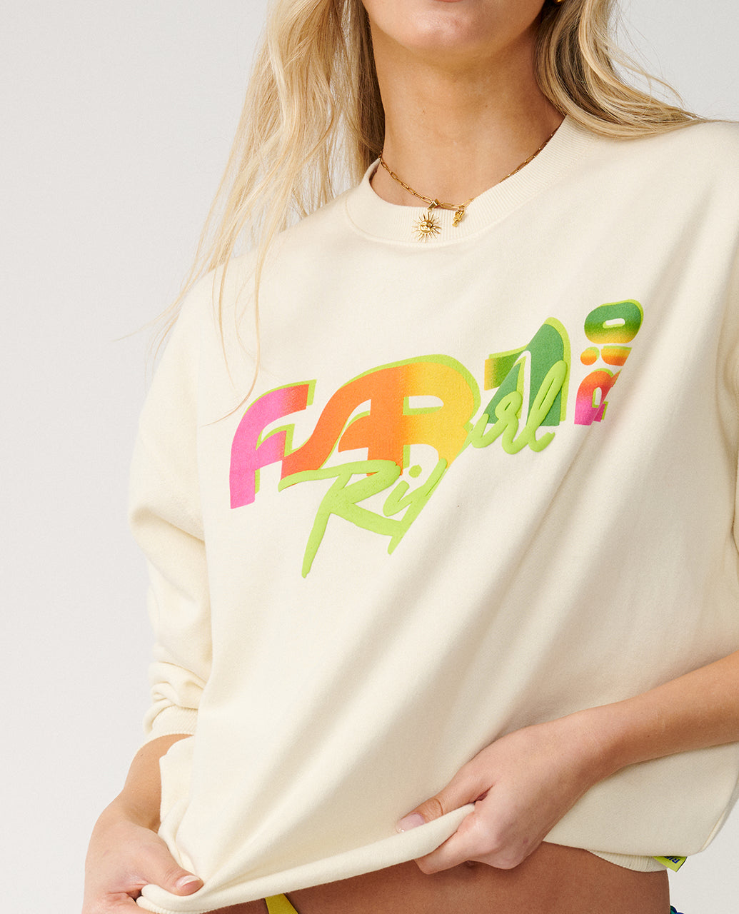 Tropical Groove Oversize Crew Fleece