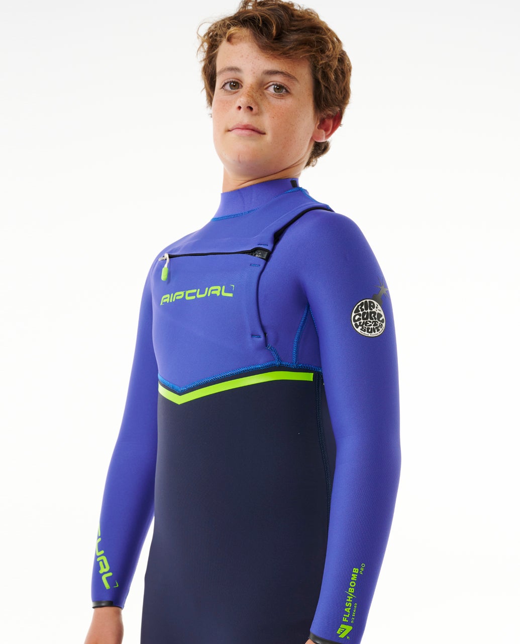 Kids Flashbomb 3/2 Chest Zip Wetsuit – Rip Curl