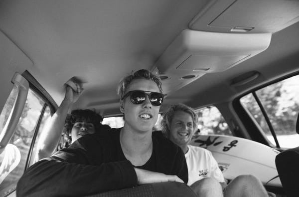 Jacob Willcox with friends